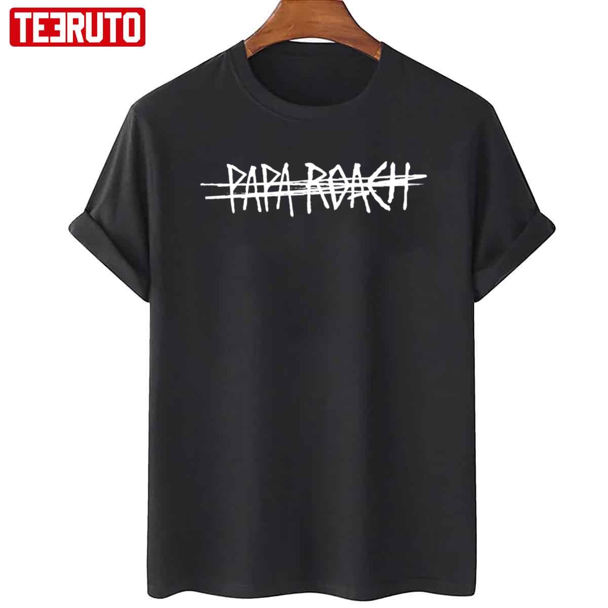 White Logo Papa Roach Band Design Unisex T-shirt