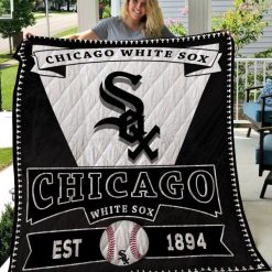 White Sox Chicago EST 1894 Sport Quilt Blanket