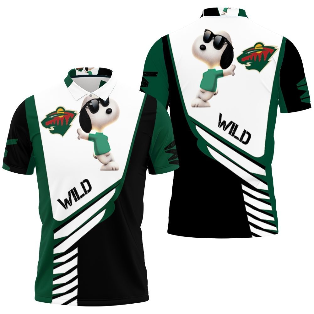 Wild Snoopy Minnesota For Fans 3d Polo Shirt All Over Print Shirt 3d T-shirt