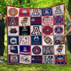 Wildcats Collected Ncaa  Arizona Quilt Blanket