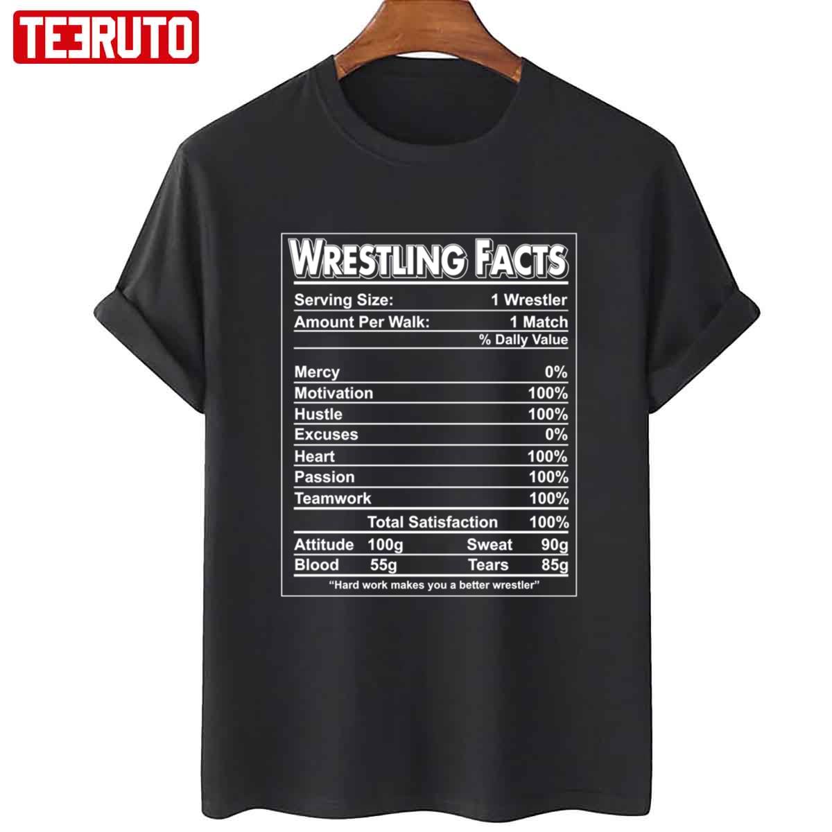 Wrestling Facts Shirt Wrestling Team Gift Unisex T-Shirt
