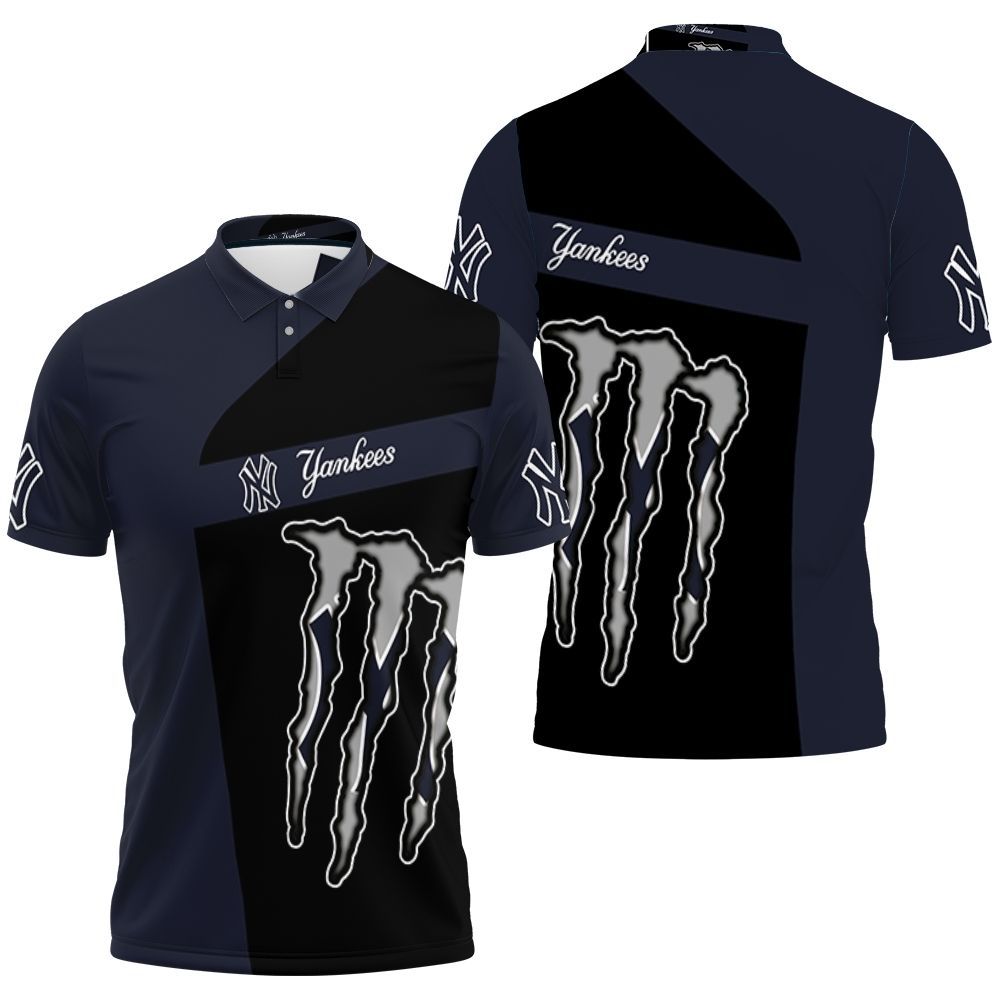 Yankees New York Yankees Monster Energy Polo Shirt All Over Print Shirt 3d T-shirt