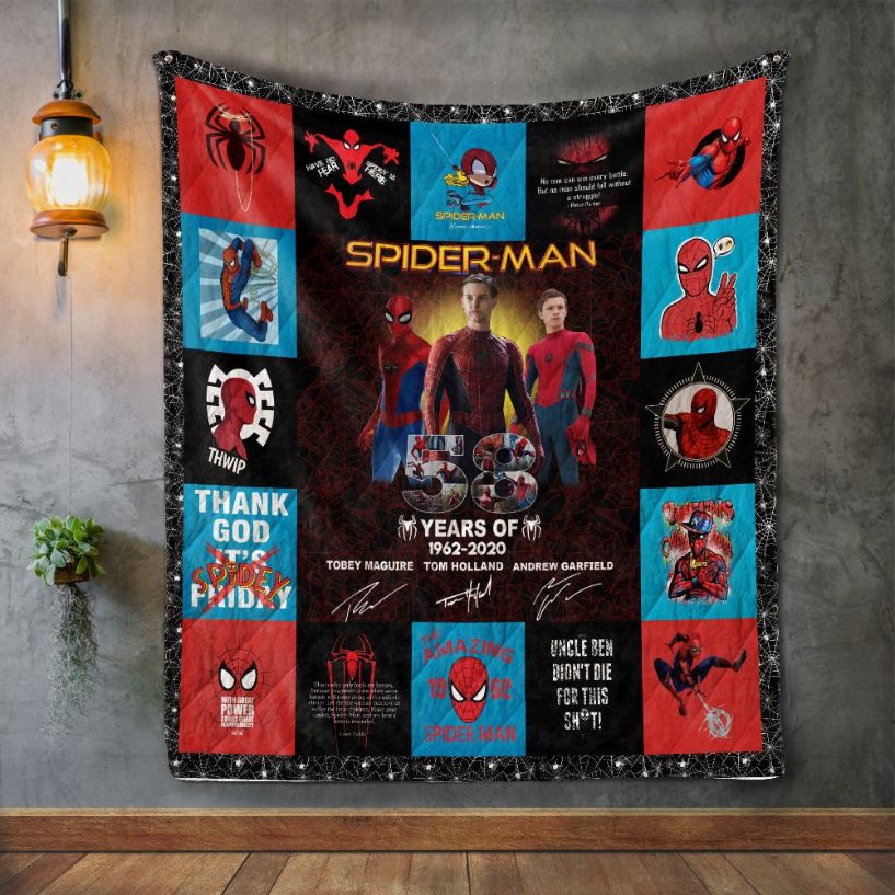 Years 58 Spider Man Quilt Blanket