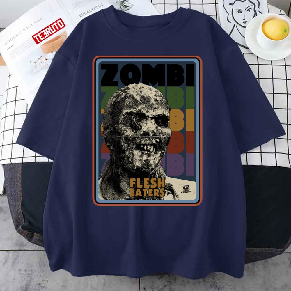 Zombi Flesh Eaters Funny Halloween Costume Unisex T-Shirt