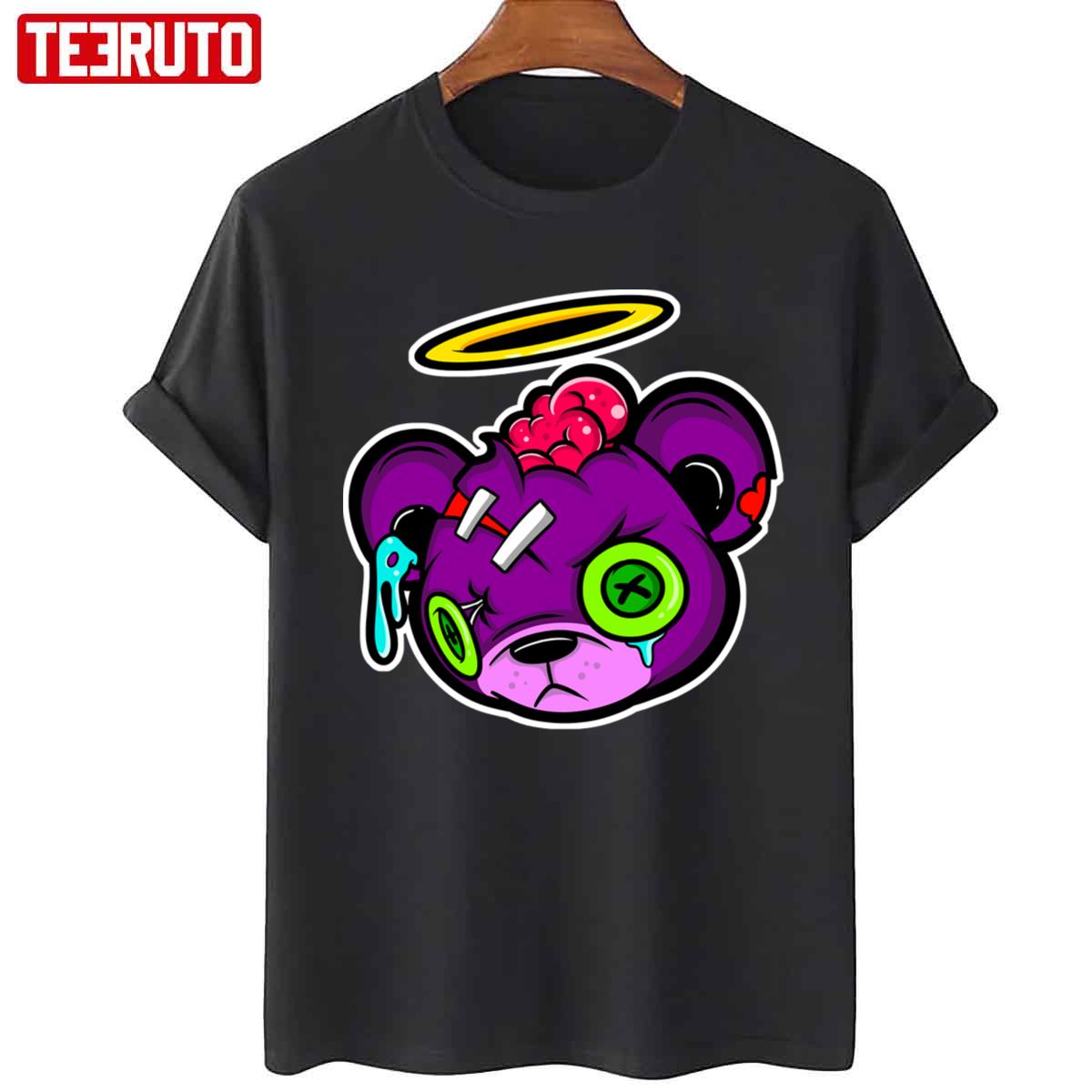 Zombie Creepy Kawaii Teddy Bear Unisex T-Shirt