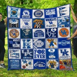 #1 Fan Ncaa Kentucky Wildcats Loved Quilt Blanket