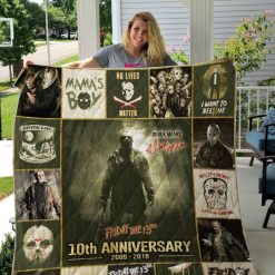 10th Anniversary Friday The 13th Collection Quilt Blanket