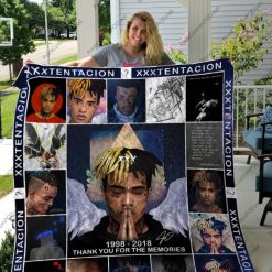 1998 – 2018 Xxxtentacion Thank You For The Memories Signed Quilt Blanket