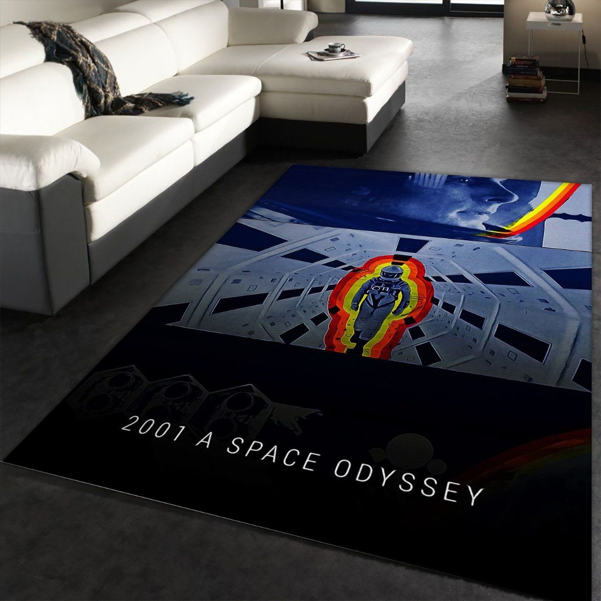 2001 A Space Odyssey Area Rug Art Painting Movie Rugs Home US Decor