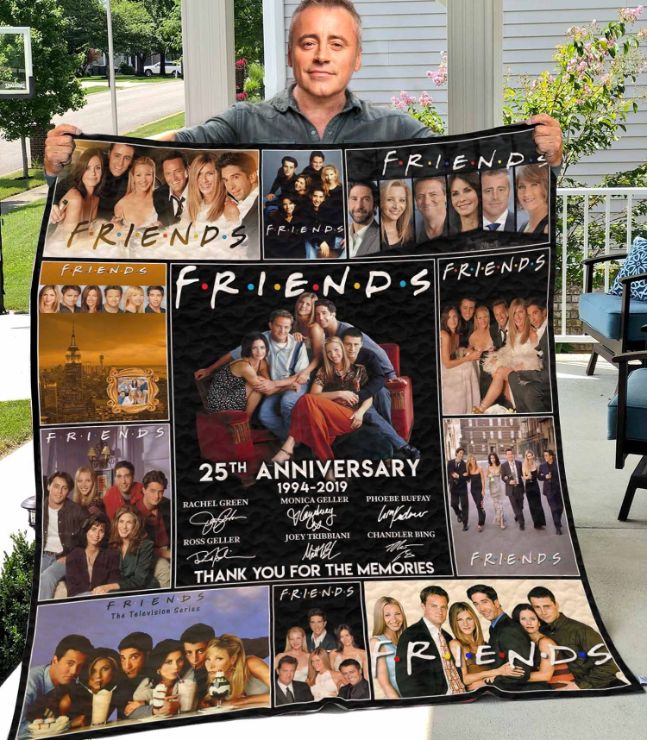 25th Years Of Friends Sitcom Quilt Blanket