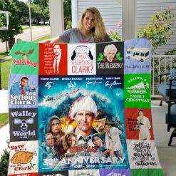30th Anniversary National Lampoon & Christmas Vacation For Fans Collection Quilt Blanket