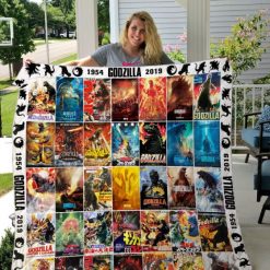 35 Years Godzilla 1954 – 2019 Poster Co Quilt Blanket
