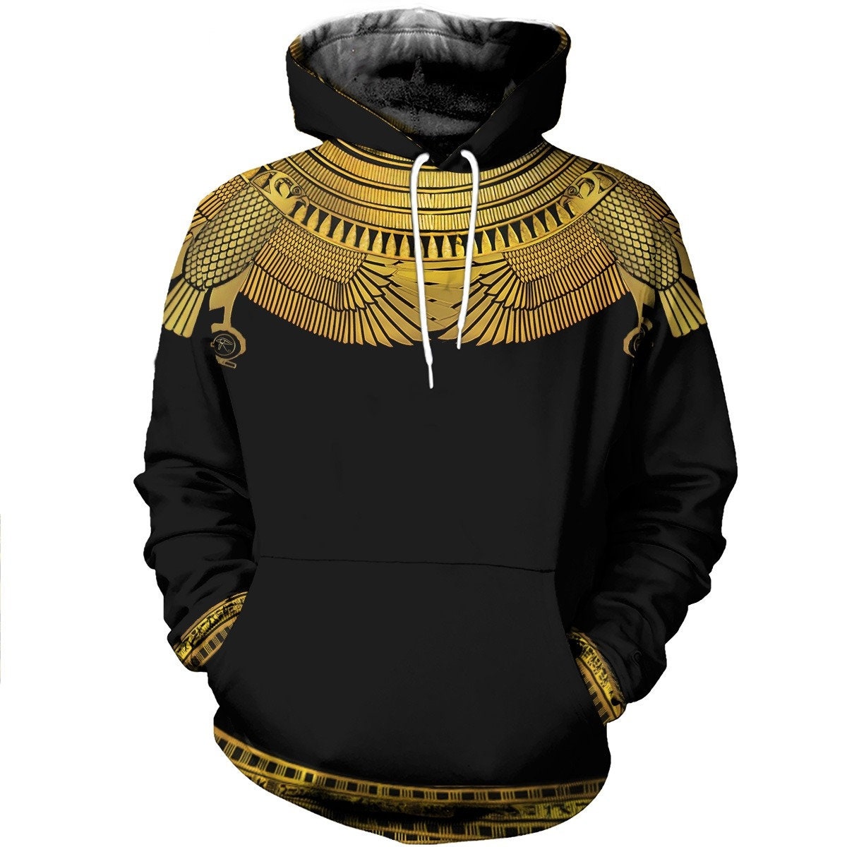 3D Printed Horus Egyptian God Oaiy AOP Unisex Hoodie