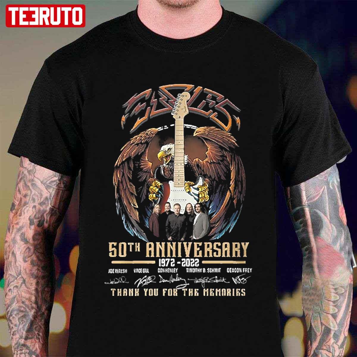 50th Anniversary 1972-2022 Thank You For The Memories Band Eagles Unisex T-Shirt