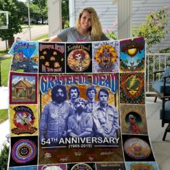 54th Anniversary Rock Band Greatful Dead Quilt Blanket