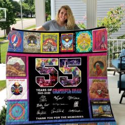 55 Years Of Grateful Dead Band Quilt Blanket