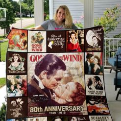 80 Years Of Gone With The Wind  Quilt Blanket