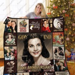 80th Anniversary Gone With The Wind Quilt Blanket