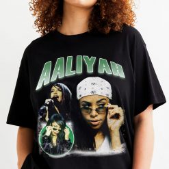 Aaliyah Vintage Hip Hop Tee Shirt