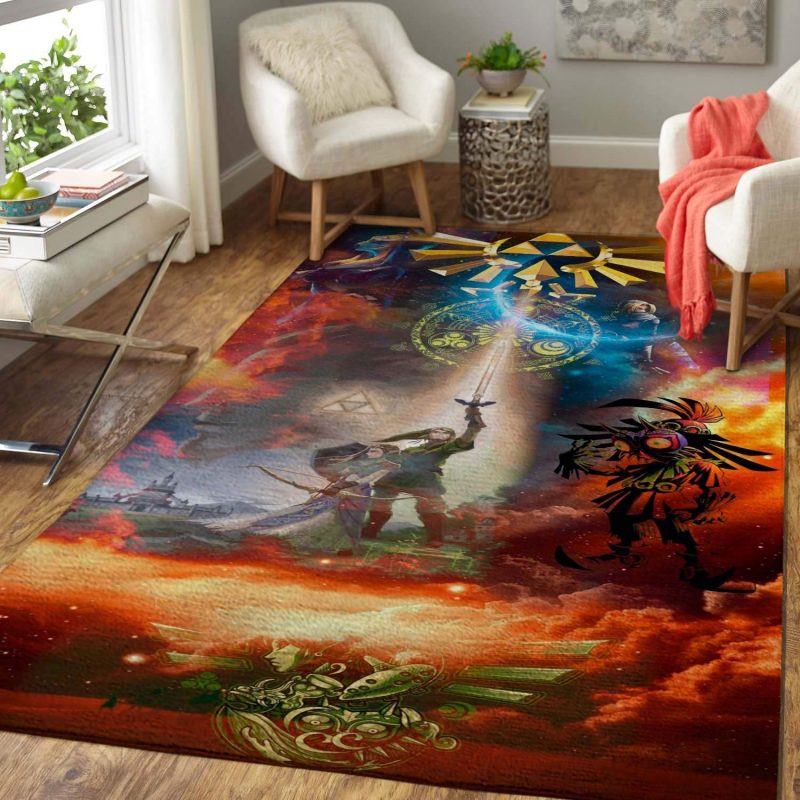 Action Video Game The Legend Of Zelda Area Limited Edition Rug Carpet Home Decor Homebeautyus