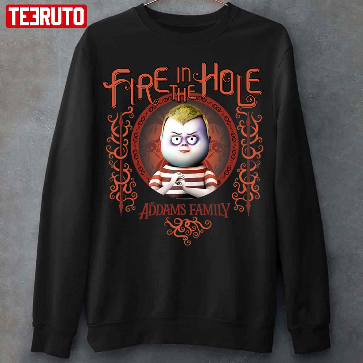 Addams Family Pugsley Addams Fire In The Hole Portrait Unisex Sweatshirt