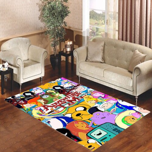 Adventure Time Collage Living room carpet rugs