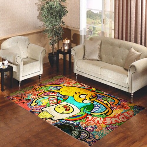 Adventure Time Grafitty Living room carpet rugs