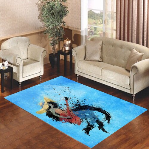 adventure time splatter paint Living room carpet rugs
