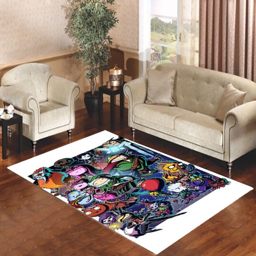 Adventure Time Wow 2 Living room carpet rugs