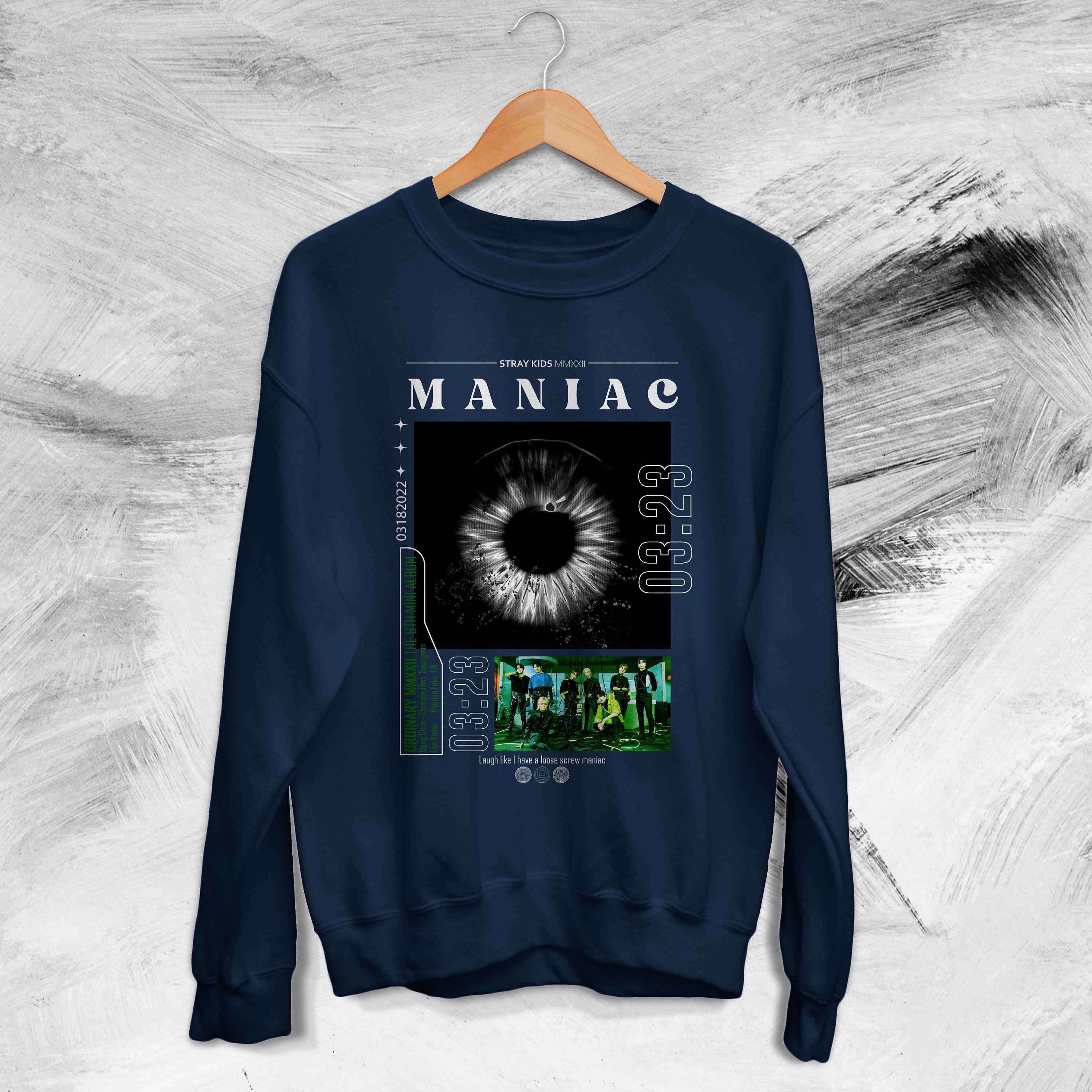Aesthetic Maniac Stray Kids Korean Music Aesthetic Design Kpop Unisex Sweatshirt