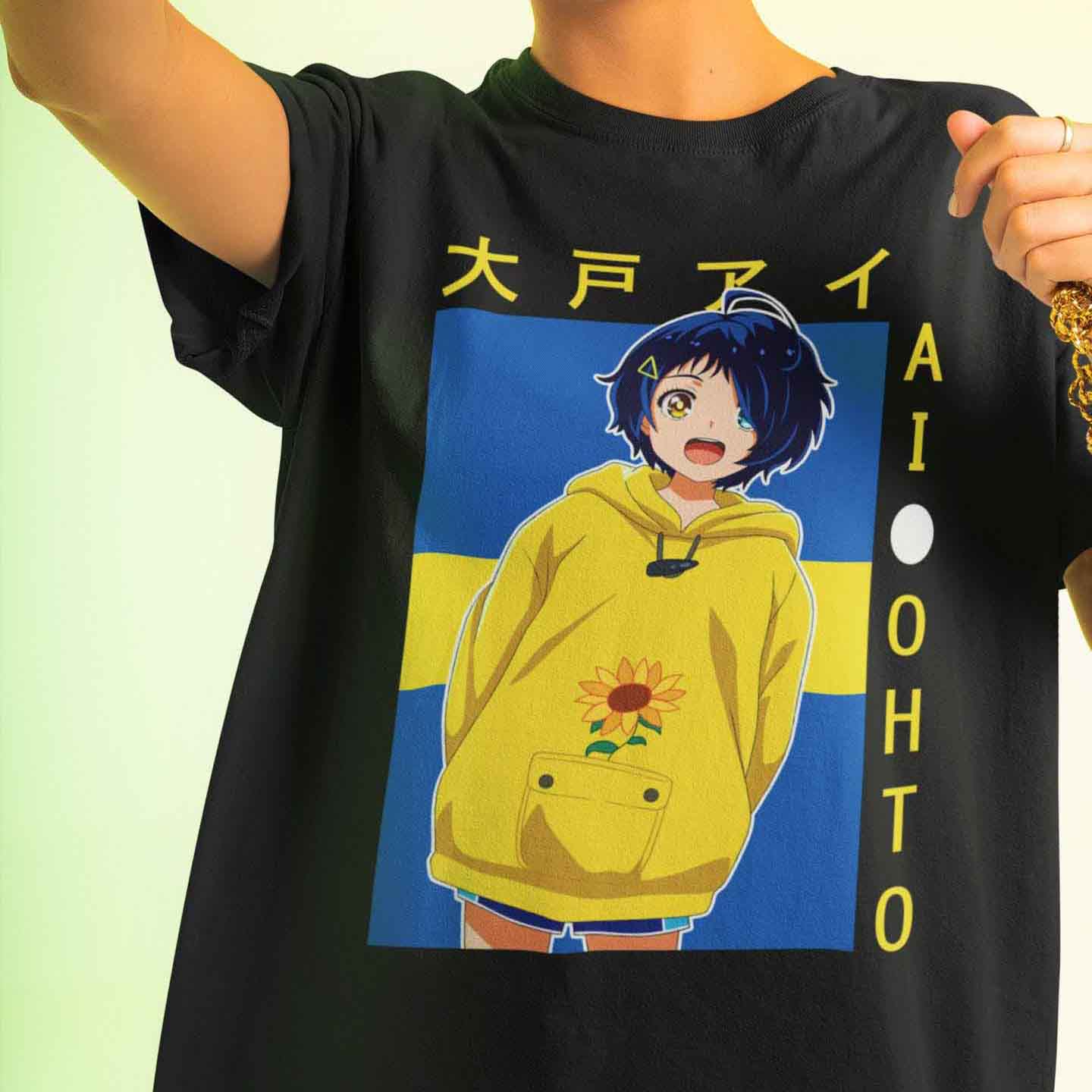 Ai Ohto Wonder Egg Priority Anime Manga Design Unisex T-shirt