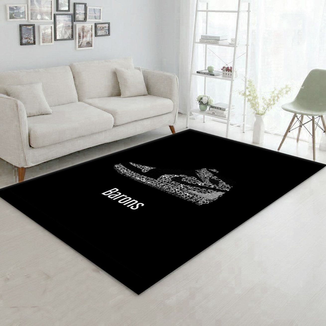 Air Jordan Barons Area Rug Bedroom Rug US Gift Decor