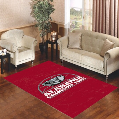 alabama crimson tide Living room carpet rugs