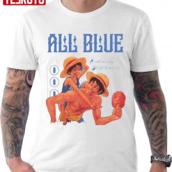 All Blue Luffy One Piece Anime Unisex T-shirt