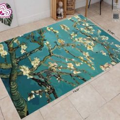 Almond Blossoms Vincent van Gogh Art Abstract Minimalist Rug