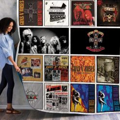 Amazing Guns N’ Roses Band Albums Quilt Blanket