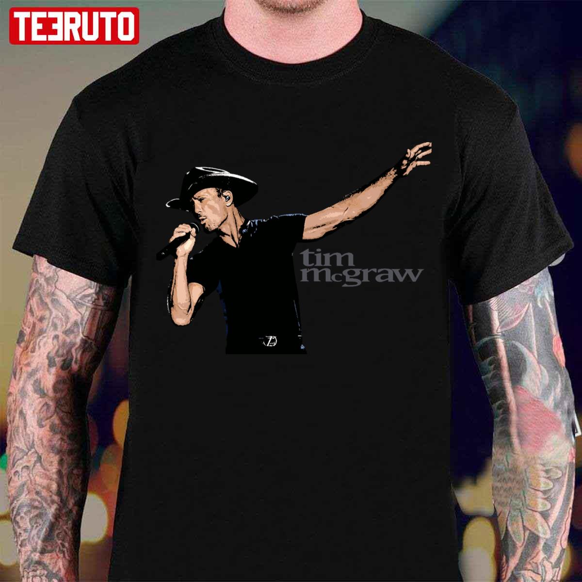 American Country Music Singer Tim Mcgraw Unisex T-shirt