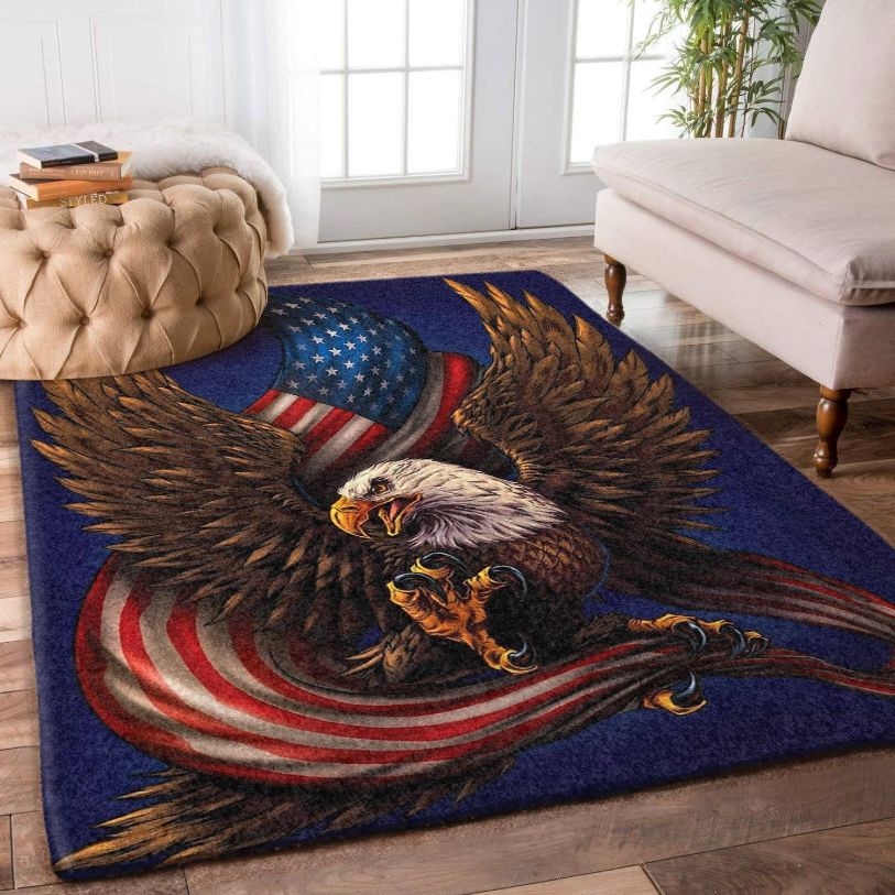 American Eagle And Flag Rug