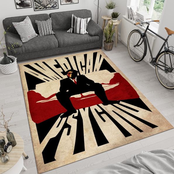 American Psycho Horror and Mystery Black Comedylasher Film Movie Rug