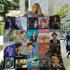 American Singer Frank Sinatra Combined Quilt Blanket