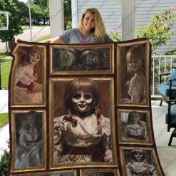 Annabelle Ghostface Halloween Horror Quilt Blanket