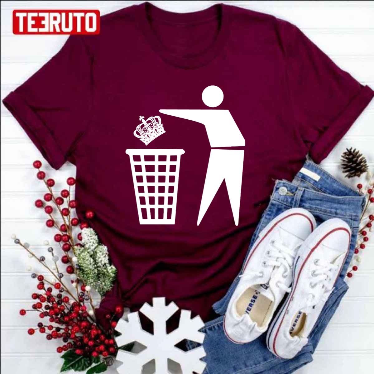 Anti Monarchy Trash The Crown Unisex T-Shirt