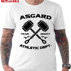 Asgard Athletic Dept Train Mighty Hammer Thor Vintage Unisex T-shirt
