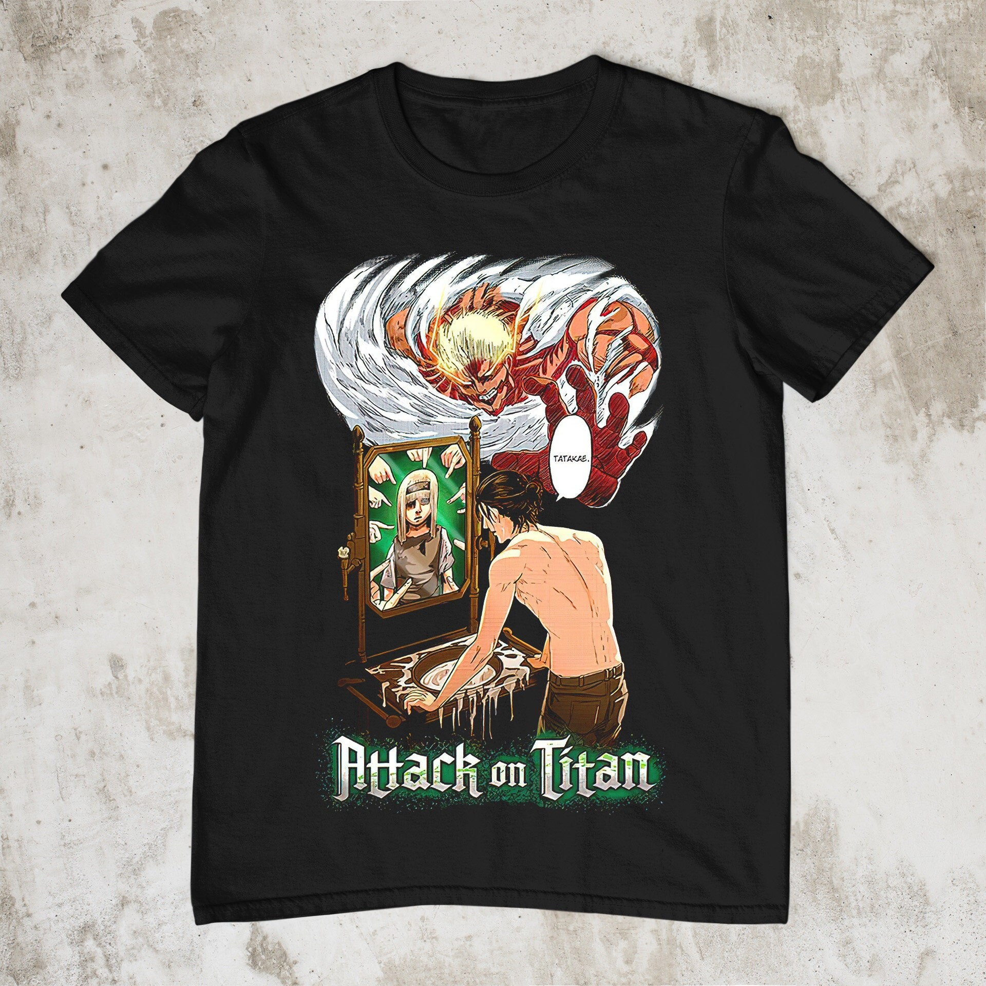 Attack on Titan Eren Final Shingeki No Kyojin Anime AOT Tshirt T