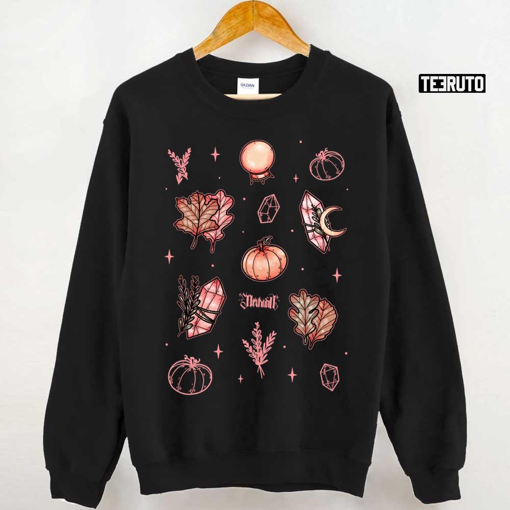 Autumn Magic Dark Halloween Pumpkin Unisex Sweatshirt