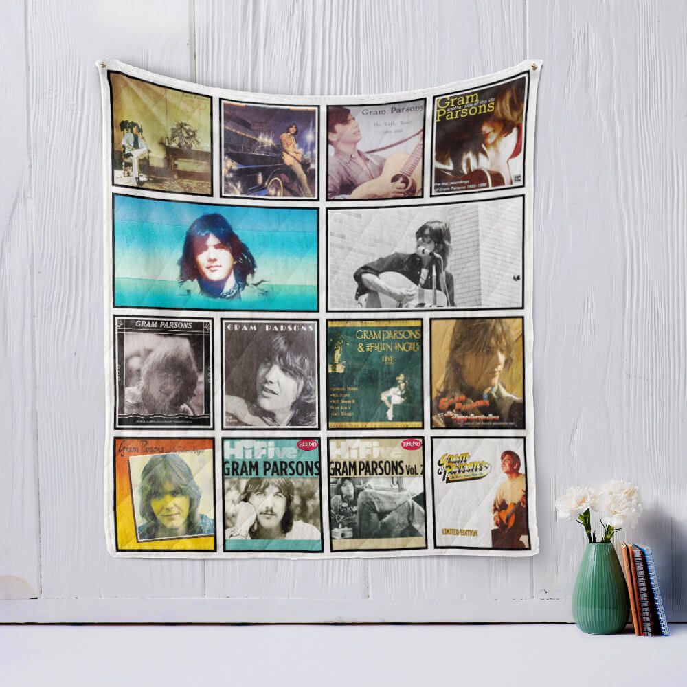Awecome Gram Parsons Quilt Blanket