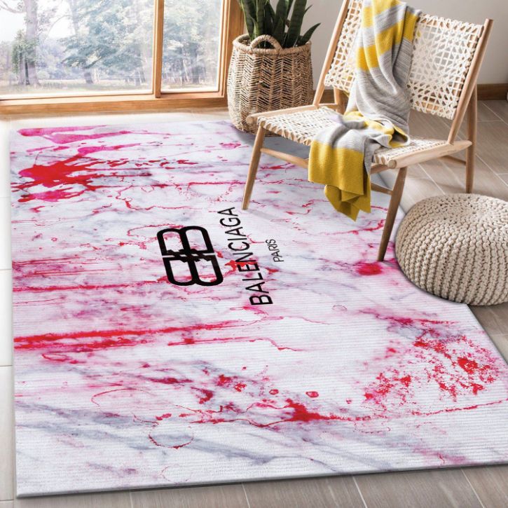 Balenciaga Rugs Bedroom Rug Christmas Gift US Decor