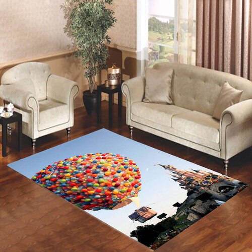 Balloon Up In Disneyland Living room carpet rugs