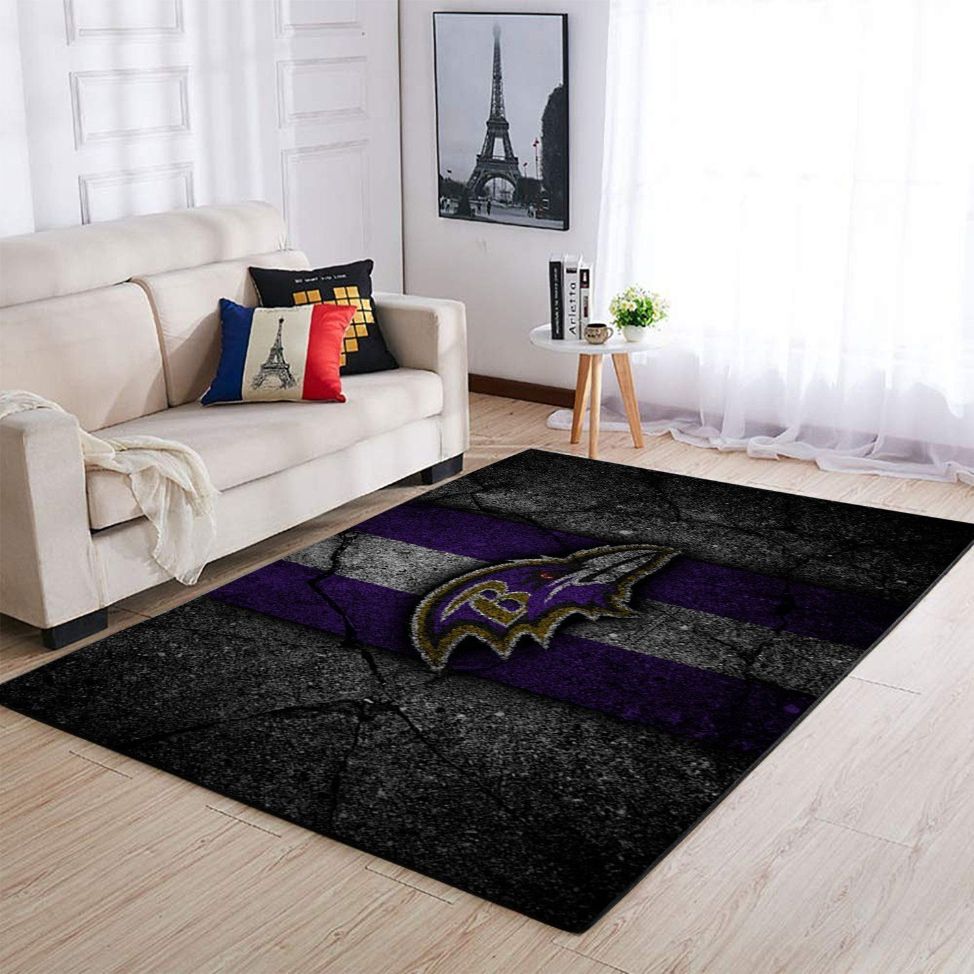 Baltimore Ravens Area Rug Nfl Football Floor Decor 1910073