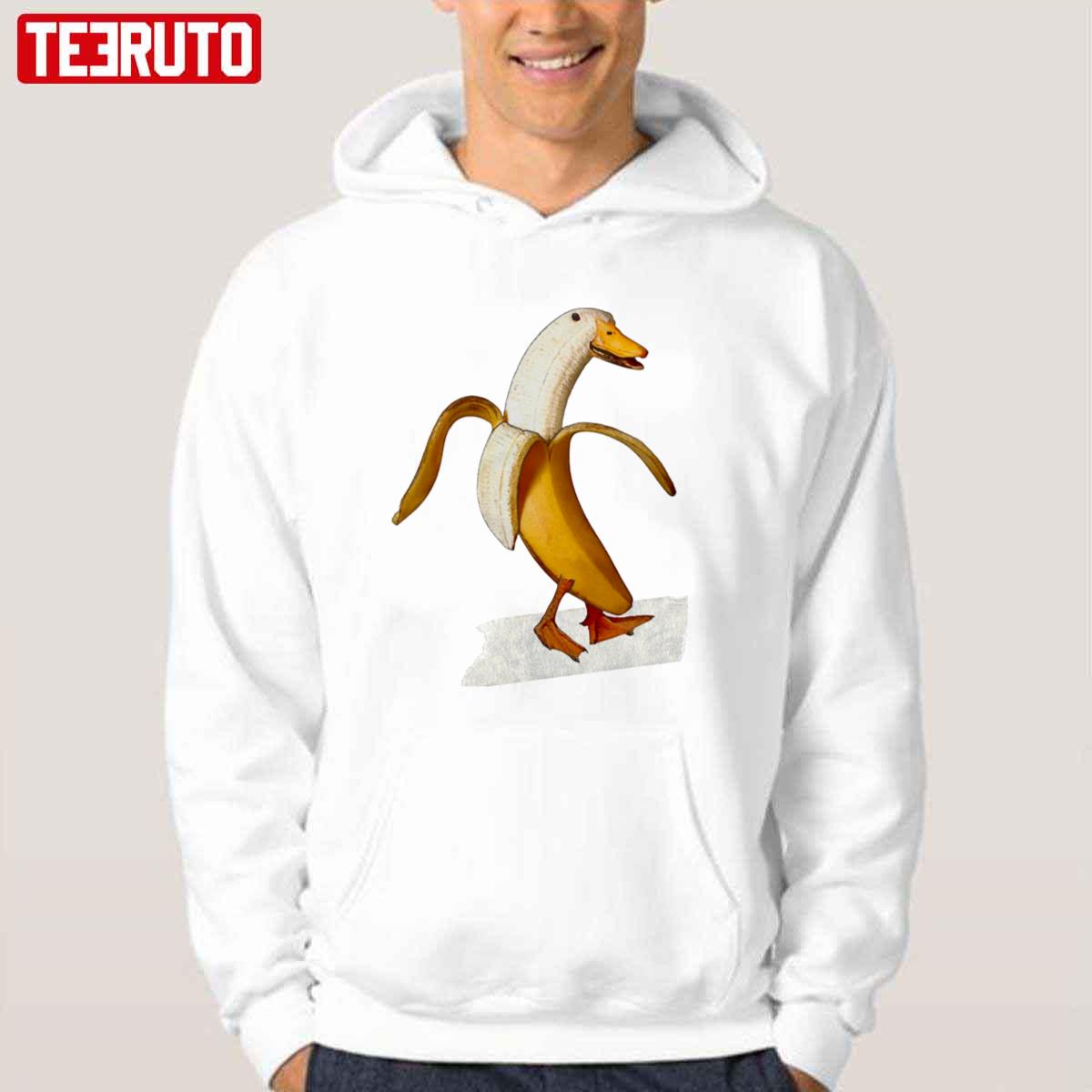 Banana Duck Walking Ducking Funny Unisex T-Shirt
